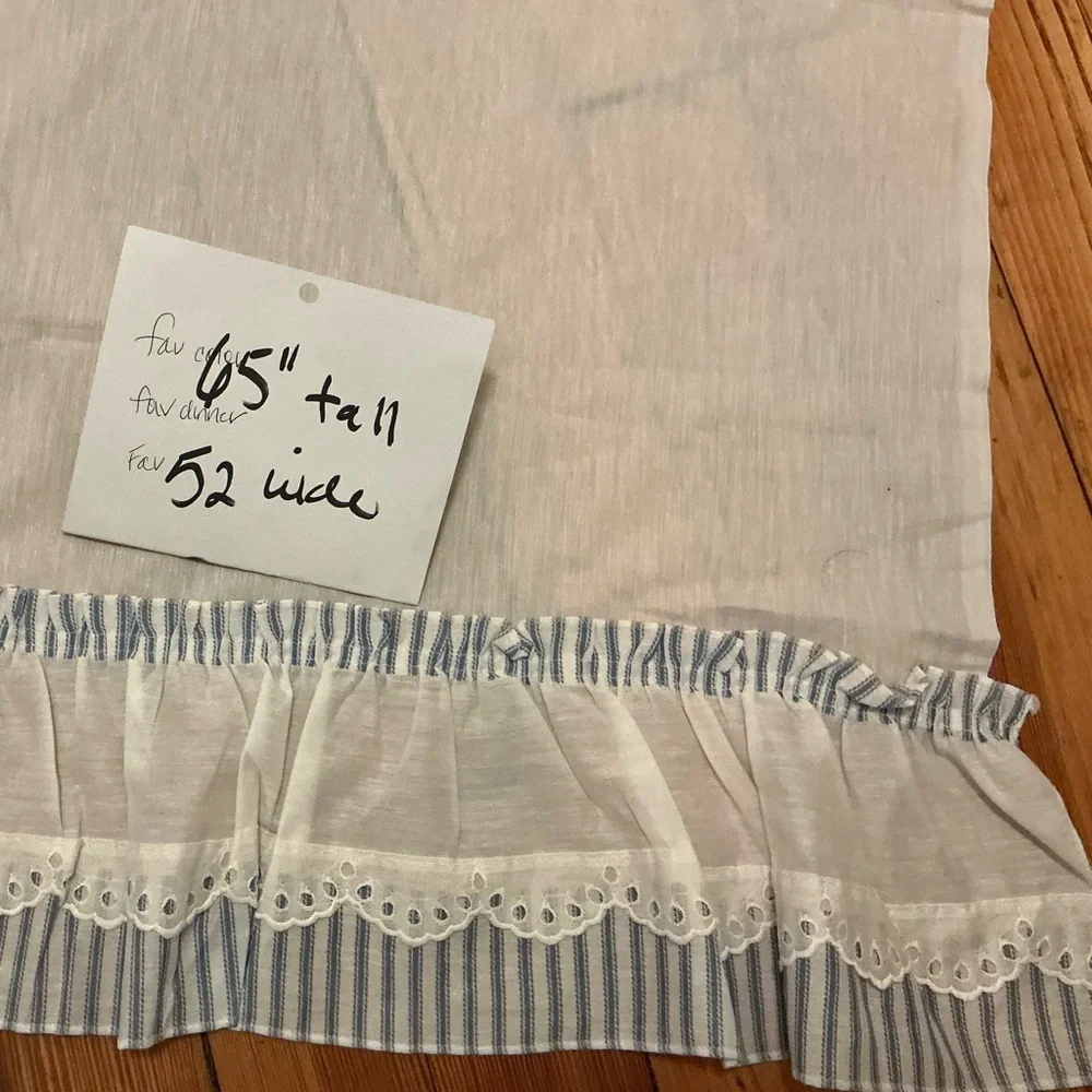 Vintage Shabby Chic Ruffled Curtains